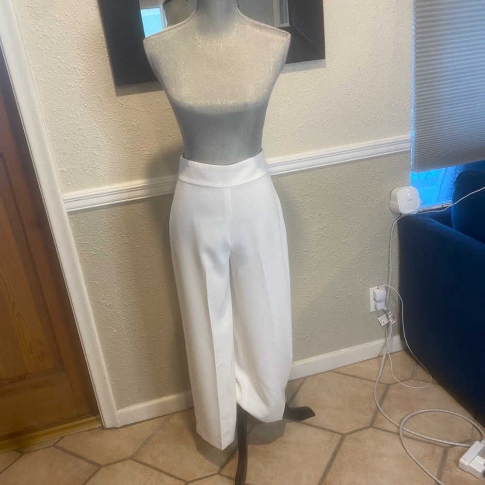 ZARA WOMAN HIGH-WAIST WIDE LEG PANTS